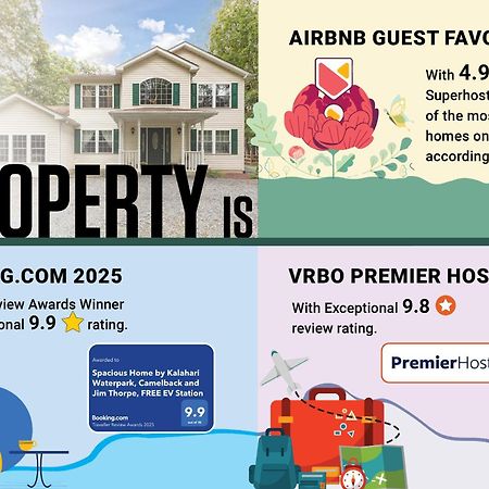 Spacious Home By Kalahari Waterpark, Camelback And Jim Thorpe, Free Ev Station Albrightsville 外观 照片
